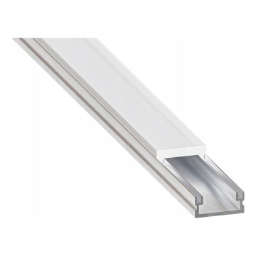 Вбудований профіль для LED-стрічок 1 м сріблястий/білий