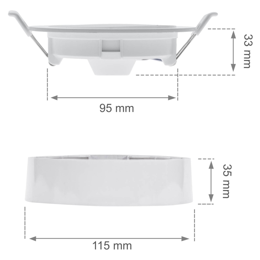 Вбудований стельовий LED світильник ALGINE 2в1 LED/6W/230V 4000K