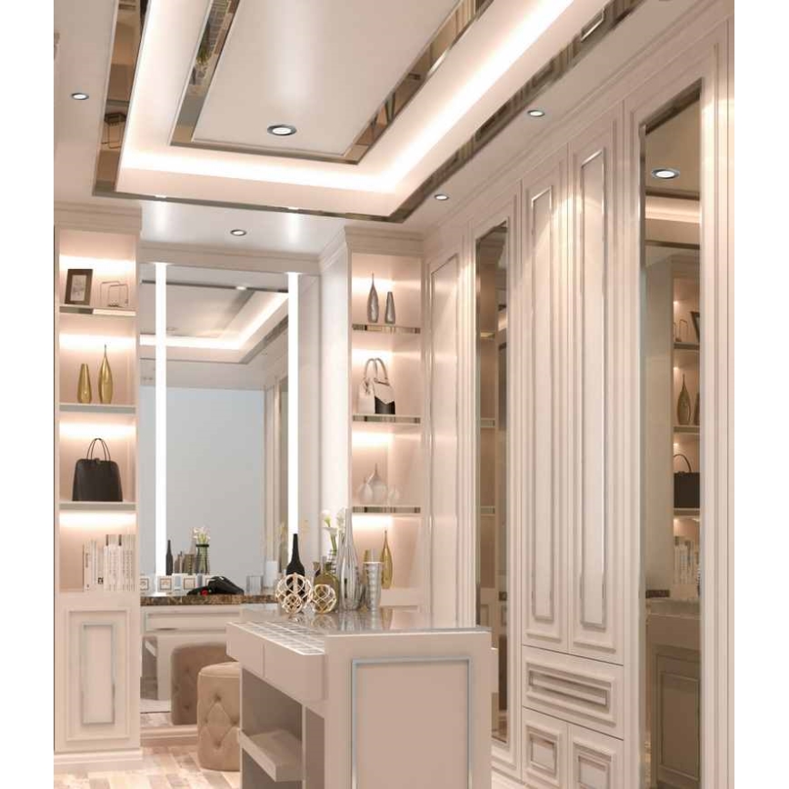 Вбудований стельовий LED світильник для ванної BONO LED/5W/230V 4000K IP65 глянцевий хром