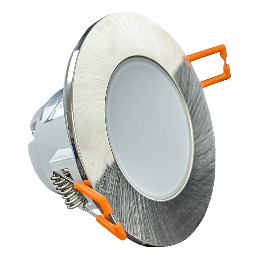 Вбудований стельовий LED світильник для ванної BONO LED/5W/230V 4000K IP65 глянцевий хром