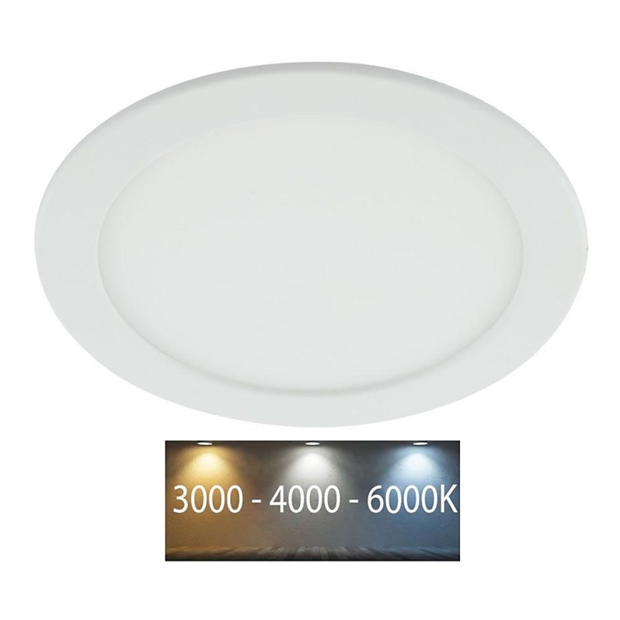 Вбудований стельовий LED світильник для ванної LED/18W/230V 3000/4000/6000K IP44