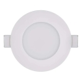 Вбудований стельовий LED світильник для ванної LORI LED/4,5W/230V IP65 2700/4000K діаметр 8,5 см білий