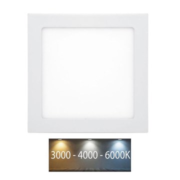 Вбудований стельовий LED світильник для ванної RAFA LED/25W/230V 3000/4000/6000K 30x30 cm IP44 білий