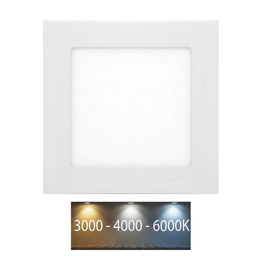 Вбудований стельовий LED світильник для ванної RAFA LED/6W/230V 3000/4000/6000K 12x12 cm IP44 білий
