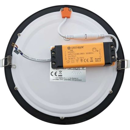 Вбудований стельовий LED світильник для ванної VEGA LED/12W/230V 2800K IP44