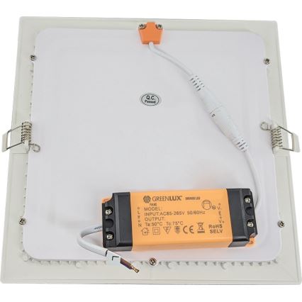 Вбудований стельовий LED світильник для ванної VEGA LED/12W/230V 3800K 16,8 см IP44