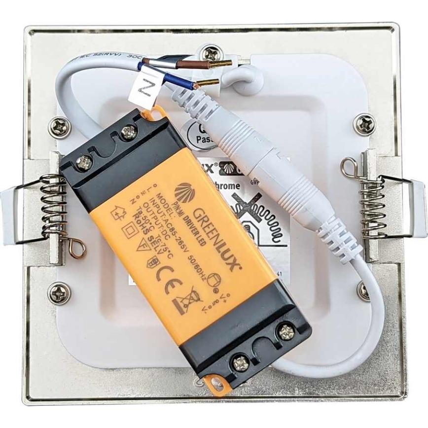 Вбудований стельовий LED світильник для ванної VEGA LED/6W/230V 2800K 11,8 см IP44