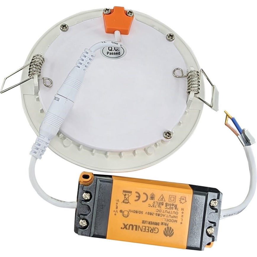 Вбудований стельовий LED світильник для ванної VEGA LED/6W/230V 2800K діаметр 11,8 см IP44