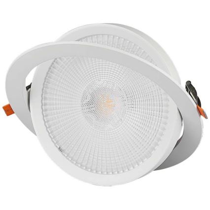 Вбудований стельовий LED світильник SAMSUNG CHIP LED/10W/230V 6400K
