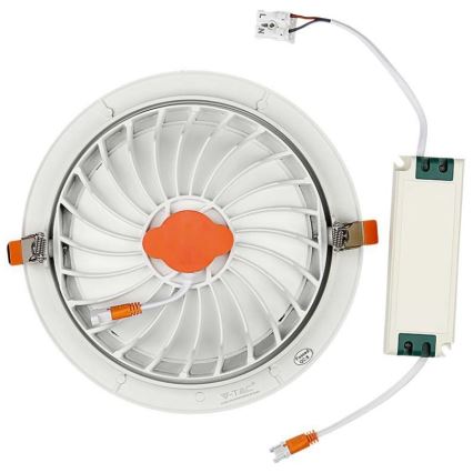 Вбудований стельовий LED світильник SAMSUNG CHIP LED/10W/230V 6400K