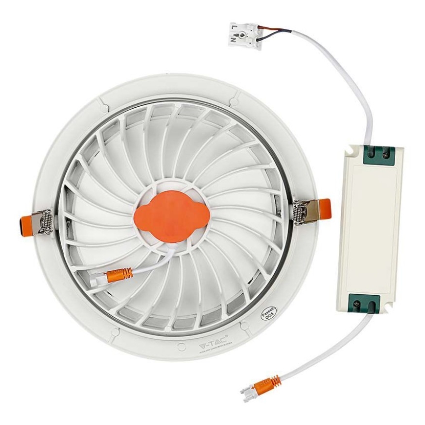 Вбудований стельовий LED світильник SAMSUNG CHIP LED/10W/230V 6400K