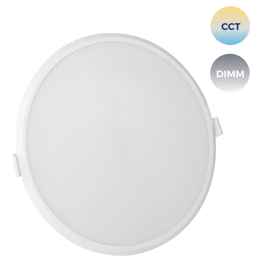 Вбудований стельовий LED світильник з регулюванням яскравості ALGINE LED/22W/230V Wi-Fi Tuya круглий