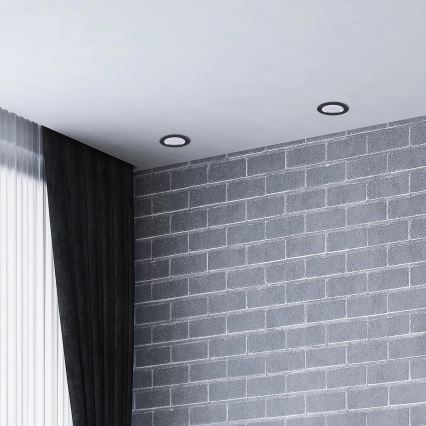 Вбудований стельовий LED світильник ZOE LED/4,8W/230V чорний