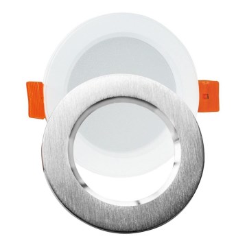 Вбудований стельовий LED світильник ZOE LED/4,8W/230V срібний
