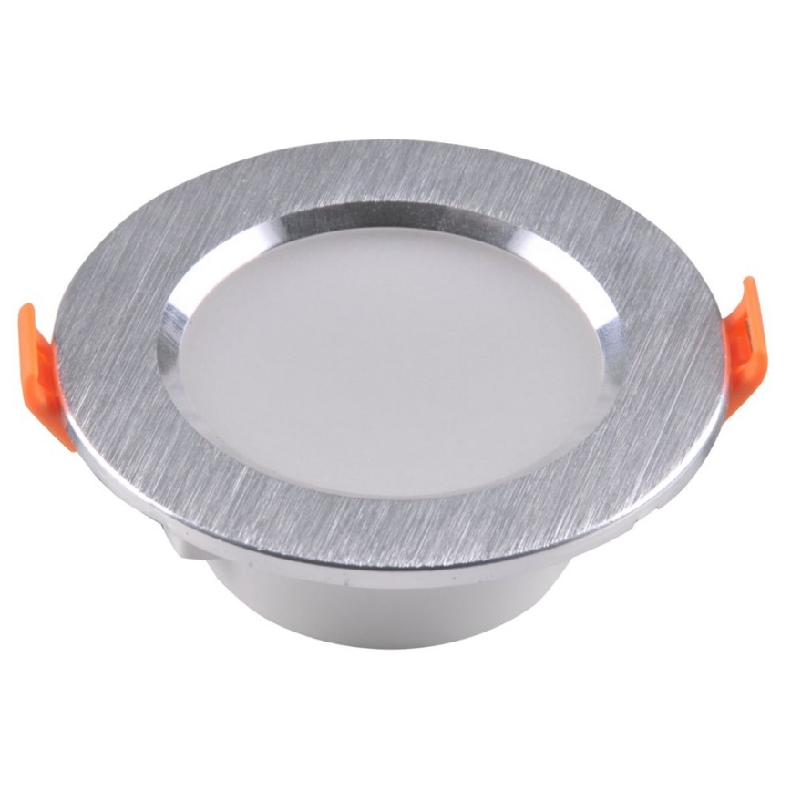 Вбудований стельовий LED світильник ZOE LED/4,8W/230V срібний