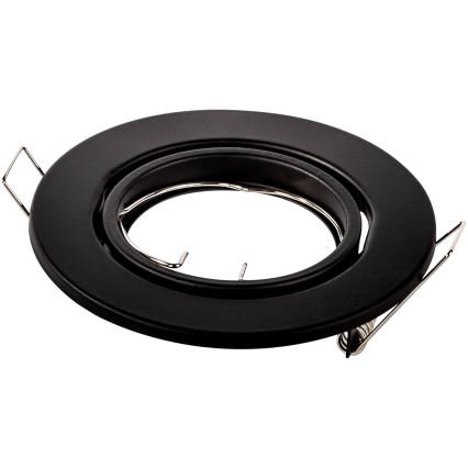 Вбудований стельовий світильник 1xGU10/MR16/10W/230V діаметр 9 см чорний