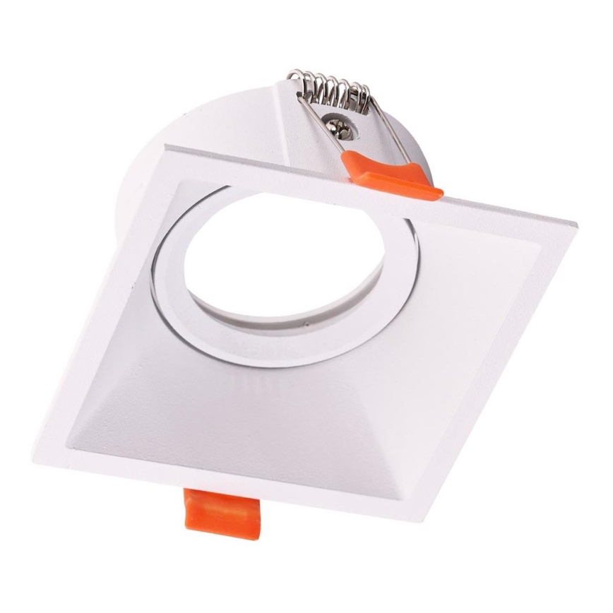 Вбудований стельовий світильник EYE 1xGU10/25W/230V кутовий білий