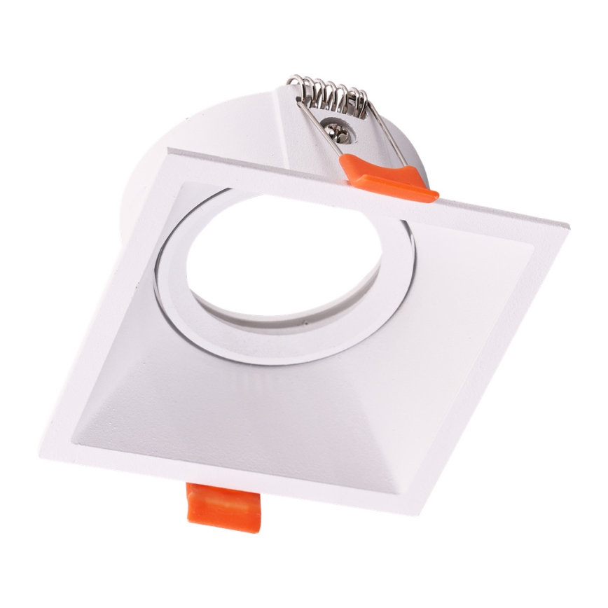 Вбудований стельовий світильник EYE 1xGU10/25W/230V кутовий білий