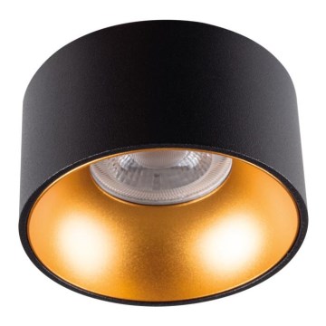 Вбудований стельовий світильник MINI RITI 1xGU10/25W/230V чорний/золотий