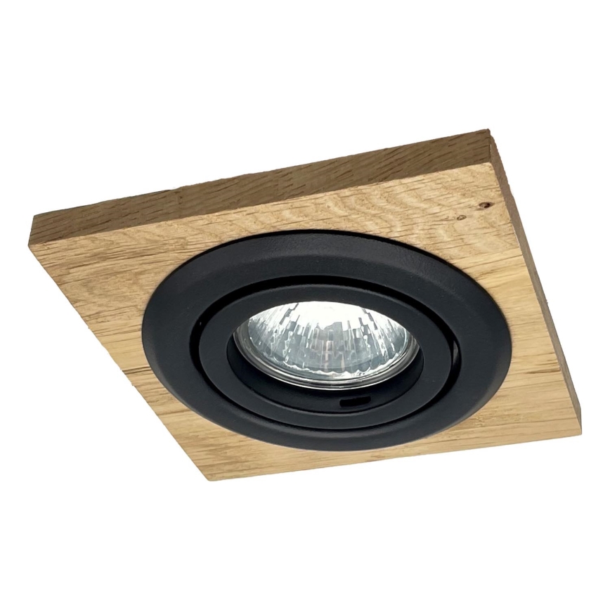 Вбудований стельовий світильник TOBBY 1xG9/20W/230V 11,5x11,5 см дуб/чорний