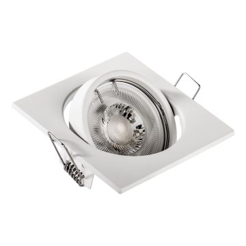 Вбудований світильник 1xGU10/MR16/10W/230V 9x9 см білий