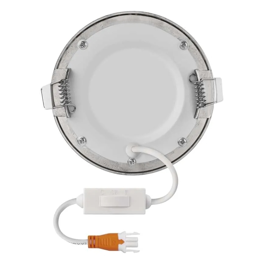 Вбудований світильник NEXXO LED, 7 Вт, 230 В, 3000/3500/4000 К, сріблястий, діаметр 12 см