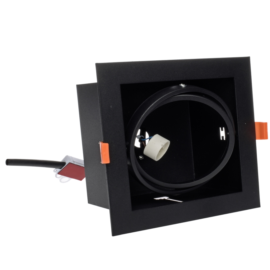 Вбудований світильник PLAZA AR111 1xGU10/12W/230V чорний