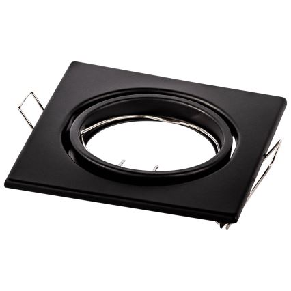 Вбудований точковий світильник 1x GU10/MR16, 10 Вт, 230 В, 9x9 см, чорний