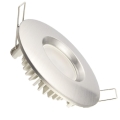 Вбудований стельовий LED світильник для ванної кімнати LED/7W/230V 4000K срібний IP44