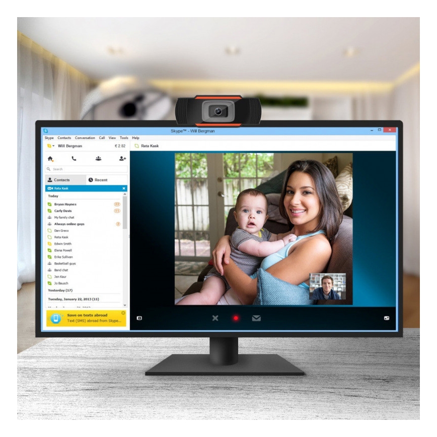 Веб-камера з мікрофоном 720P