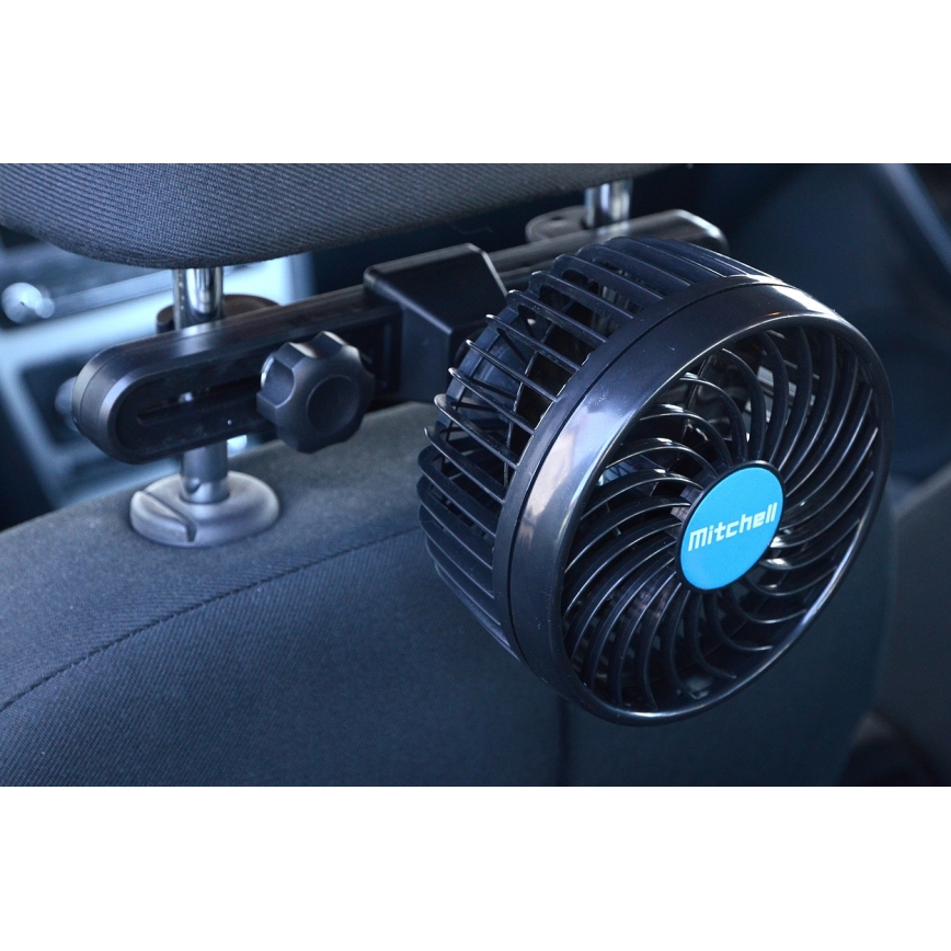Вентилятор для підголівника в автомобіля 4W/12V чорний