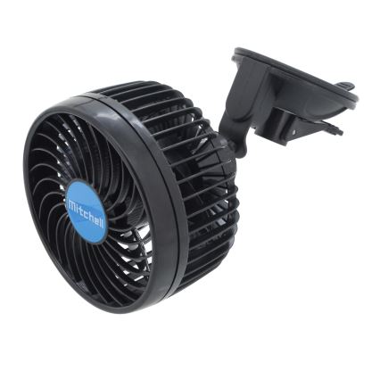 Вентилятор на присосках до автомобіляі 4W/12V чорний