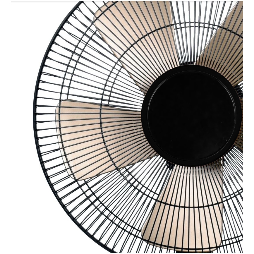 Вентилятор настільний 40W/230V діаметр 35 см чорний/золотий