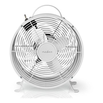 Вентилятор настільний RETRO 20W/230V білий діаметр 25 см