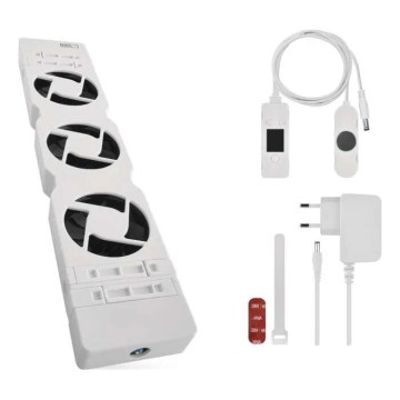 Вентилятор під обігрівач 5/230В білий