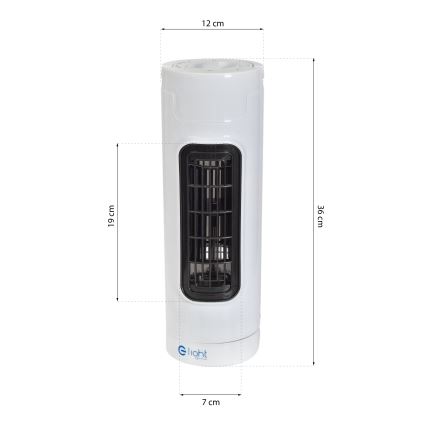 Вентилятор підлоговий TOWER 30W/230V білий