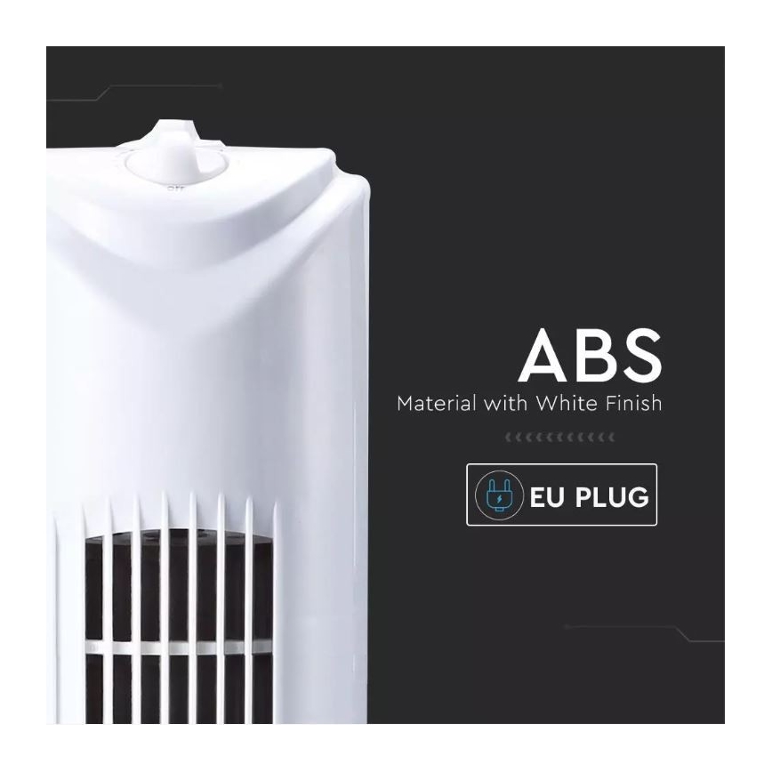 Вентилятор підлоговий з таймером 45W/230V білий
