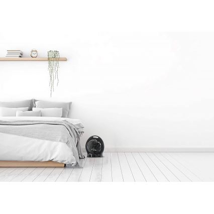 Вентилятор с нагревательным элементом 1000/2000W/230V черный