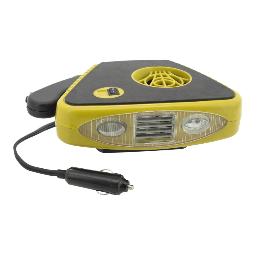 Вентилятор с обогревом и светодиодным освещением 3в1 158W/12V