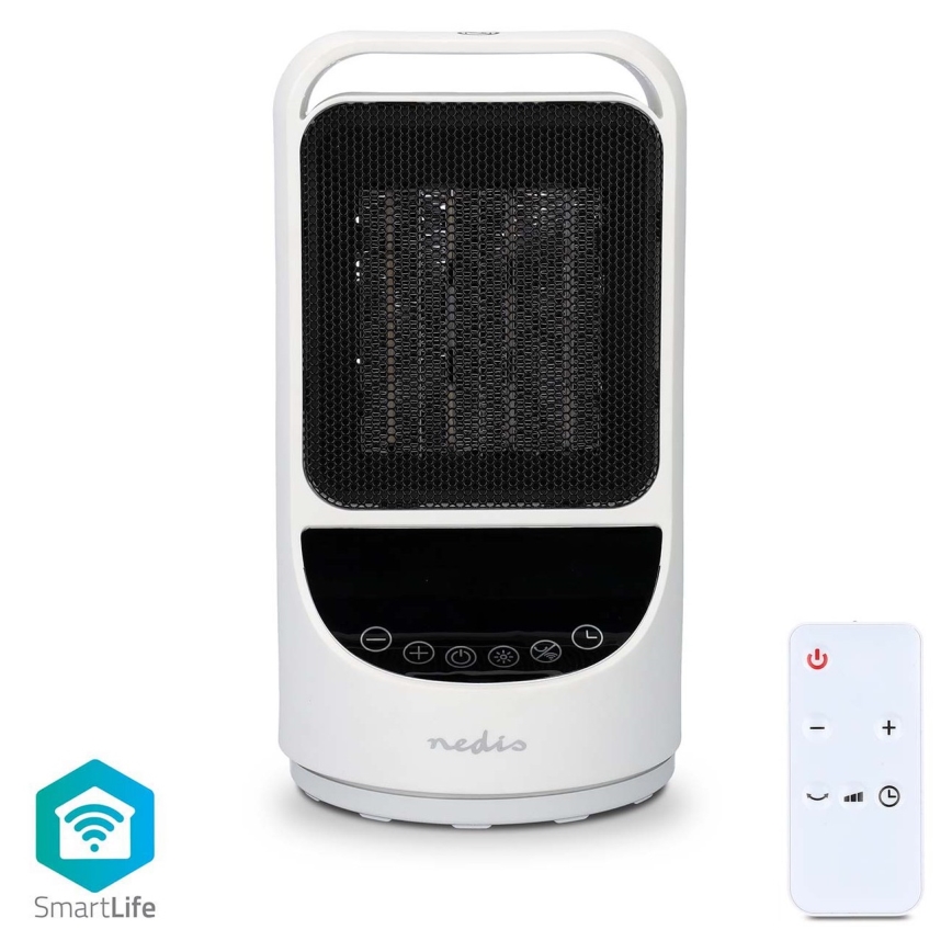 Вентилятор с керамическим нагревательным элементом Smartlife 1000/1500W/230V Wi-Fi Tuya + дистанционное управление