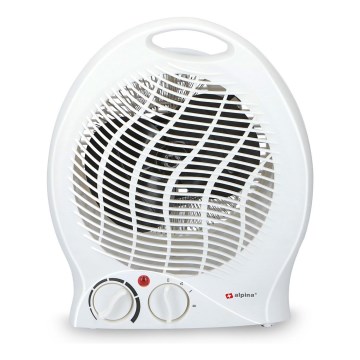 Вентилятор з нагрівальним елементом 1000/2000W/230V білий