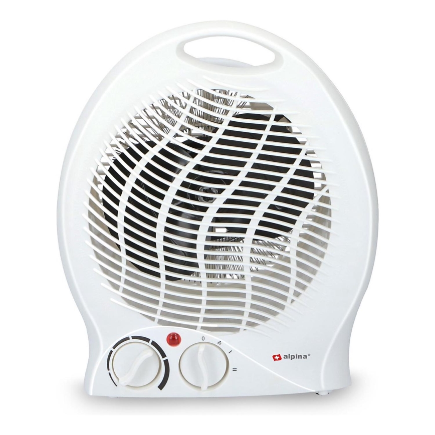 Вентилятор з нагрівальним елементом 1000/2000W/230V білий