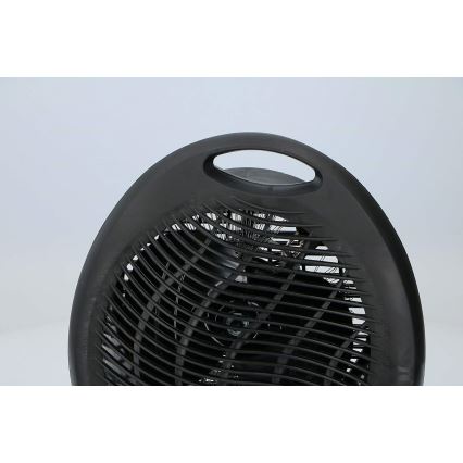 Вентилятор з нагрівальним елементом 1000/2000W/230V чорний