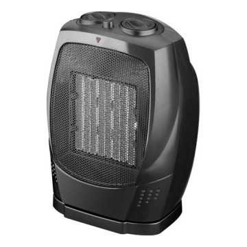 Вентилятор з керамічним нагрівальним елементом RIN 1500W/230V, чорний