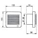 Вентилятор для ванної EDM-100 17W/230V IP44
