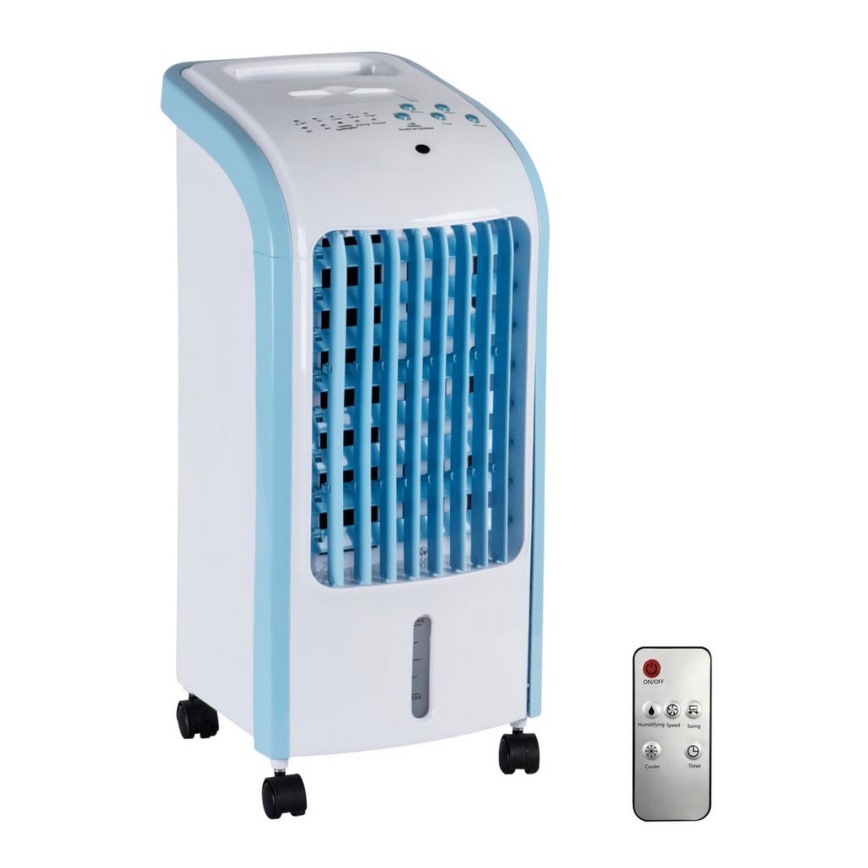 Вентилятор підлоговий KLOD 80W/230V білий/синій + ДК