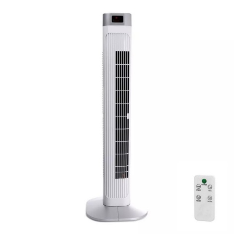 Вентилятор-колонна с индикатором температуры и дистанционным управлением 55W/230V