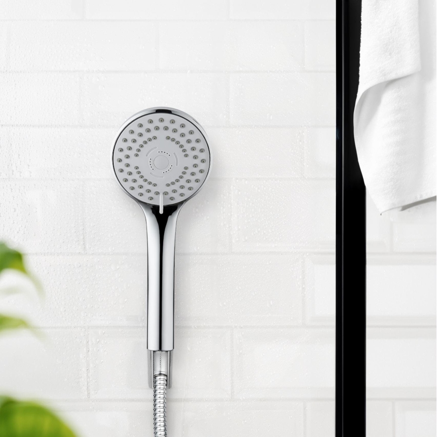 WENKO 24918100 - Душова насадка BASIC LINE 9,5 x 9,5 см, глянцевий хром/сріблястий