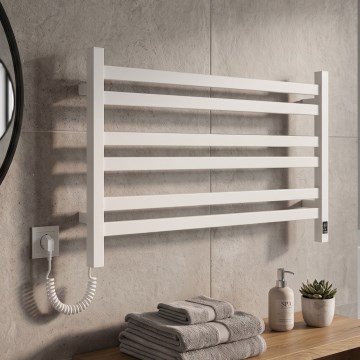 Vertaduro - Электрический полотенцесушитель с термостатом AVA 181W/230V 50x90 cm IP44 белый левый