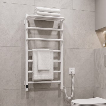 Vertaduro - Электрический полотенцесушитель с термостатом DOR 155W/230V 80x48 см IP44 белый правый